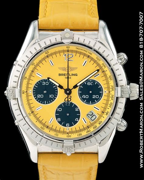 breitling black yellow|breitling cockpit chronograph yellow.